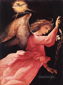 Angel Annunciating 1527 Renaissance Lorenzo Lotto Oil Paintings